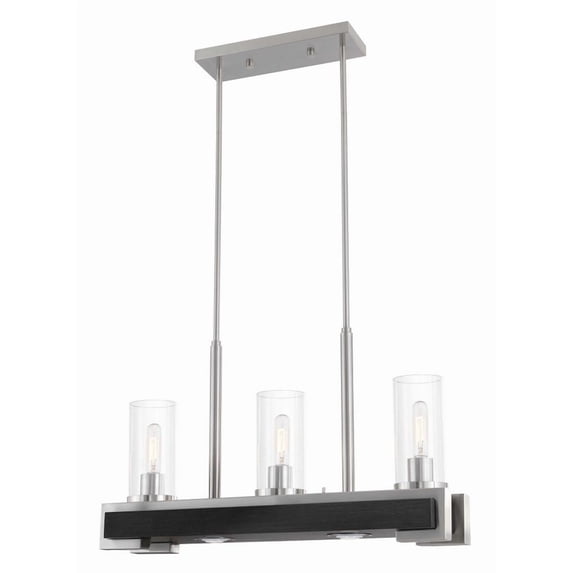 Livex Lighting - Buttonwood - 5 Light Linear Chandelier in Industrial Style - 8