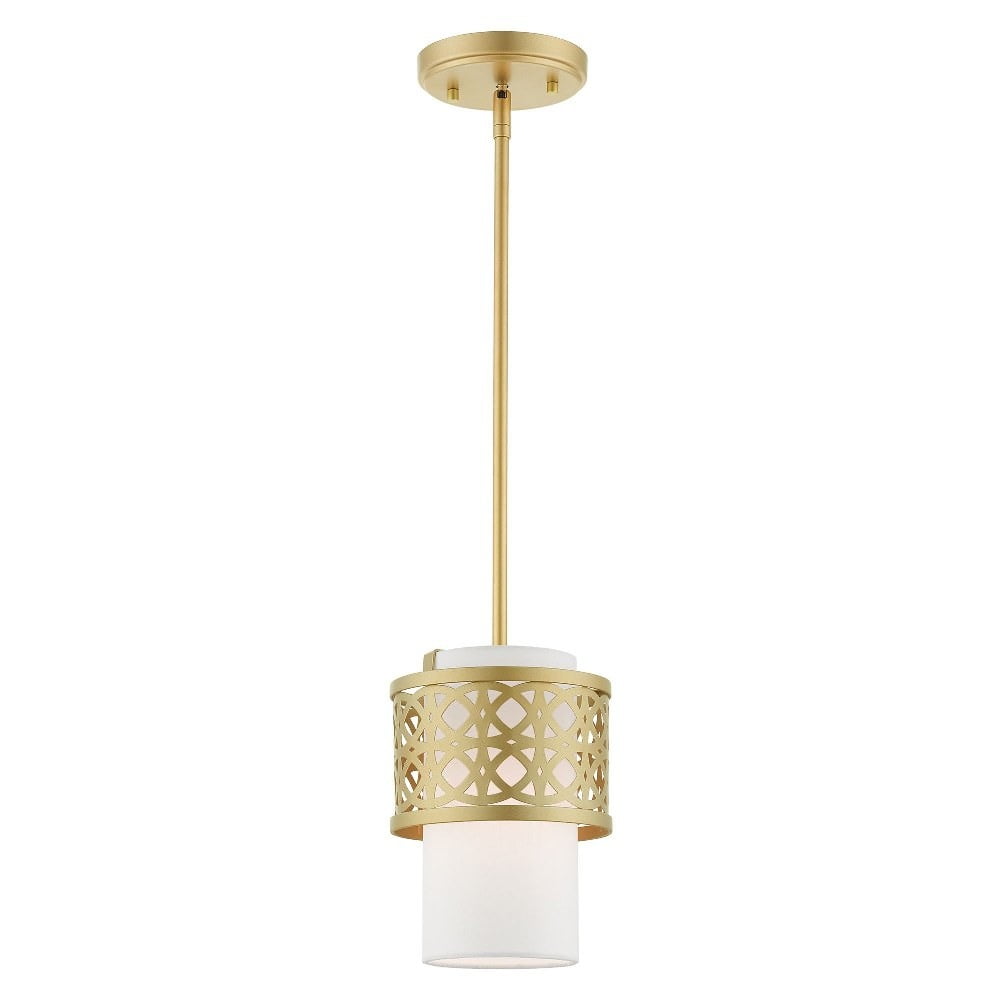 Soft Gold Mini Drum LED Pendant Light
