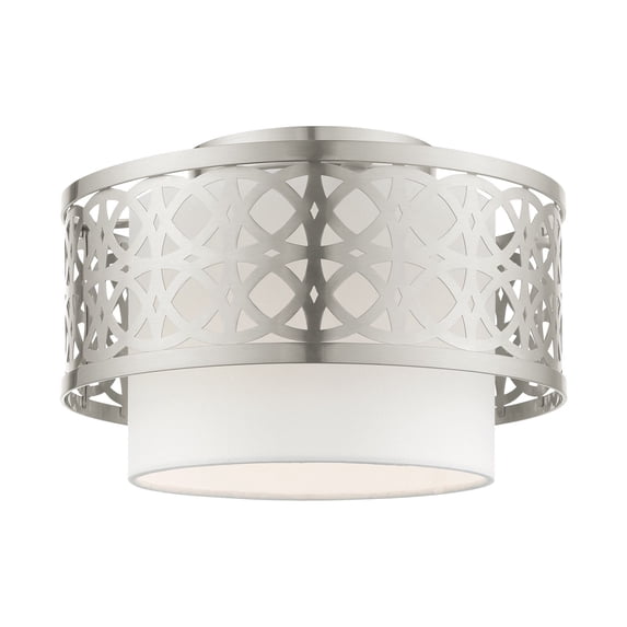Livex Lighting - Calinda - 1 Light Semi-Flush Mount in Glam Style - 12 Inches