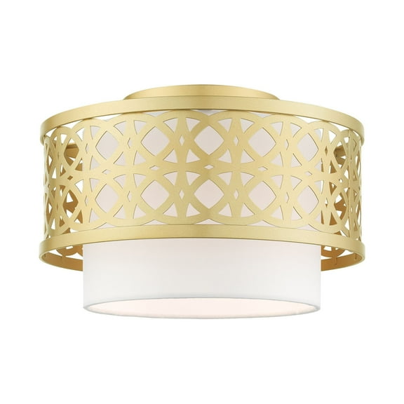 Livex Lighting - Calinda - 1 Light Semi-Flush Mount in Glam Style - 12 Inches