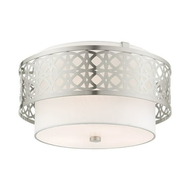 Livex Lighting - Calinda - 3 Light Semi-Flush Mount in Glam Style - 16 Inches