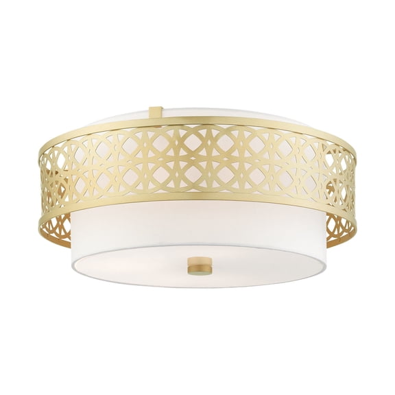 Livex Lighting - Calinda - 4 Light Semi-Flush Mount in Glam Style - 20 Inches