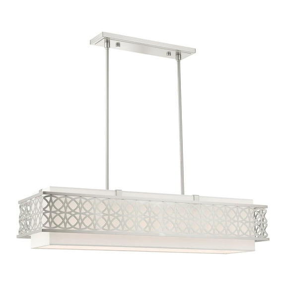 Livex Lighting - Calinda - 6 Light Linear Chandelier in Glam Style - 12 Inches