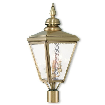 Livex Lighting Cambridge 3 Light Post-Top Lanterm