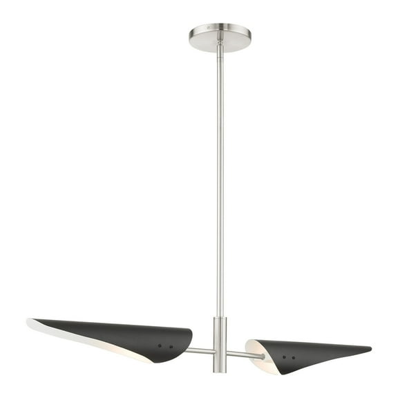 Livex Lighting - Capistrano - 2 Light Linear Chandelier in Mid Century Modern