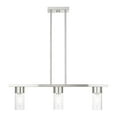 thumbnail image 1 of Livex Lighting - Carson - 3 Light Linear Chandelier In Contemporary Style-15, 1 of 10