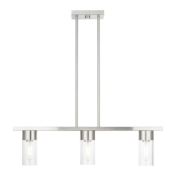 Livex Lighting - Carson - 3 Light Linear Chandelier In Contemporary Style-15