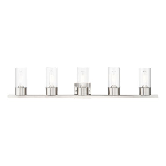 17315-91 Livex Lighting Carson - 5 Light Bath Vanity In Contemporary Style-8.75 Inches Tall and 40 Inches Wide-Brushed Nickel Finish