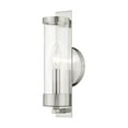 thumbnail image 1 of Livex Lighting Castleton 1-Light Wall Sconce in Brushed Nickel, 1 of 12