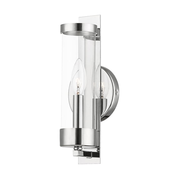Livex Lighting Castleton 1 ADA Wall Sconce in Polished Chrome