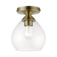 thumbnail image 1 of Livex Lighting - Catania - 1 Light Semi-Flush Mount In Transitional Style-8.25, 1 of 9