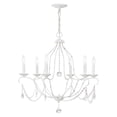 thumbnail image 1 of Livex Lighting Chesterfield Chandelier in Antique White, 1 of 8
