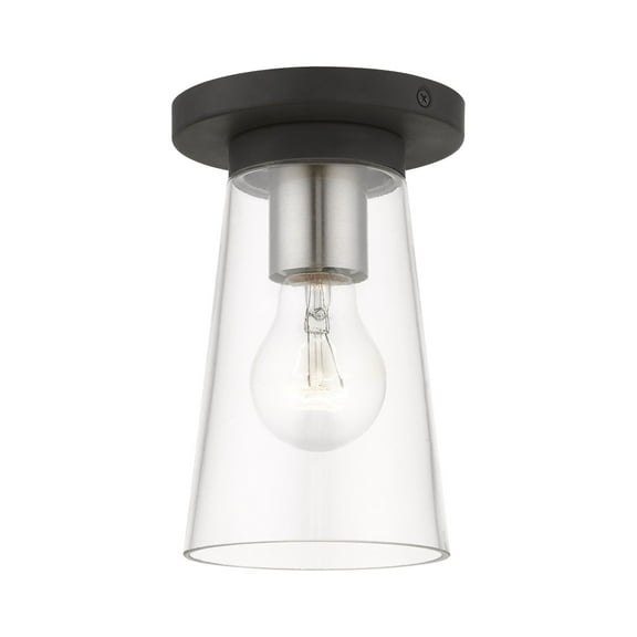 Livex Lighting - Cityview - 1 Light Small Flush Mount In Contemporary Style-7.25