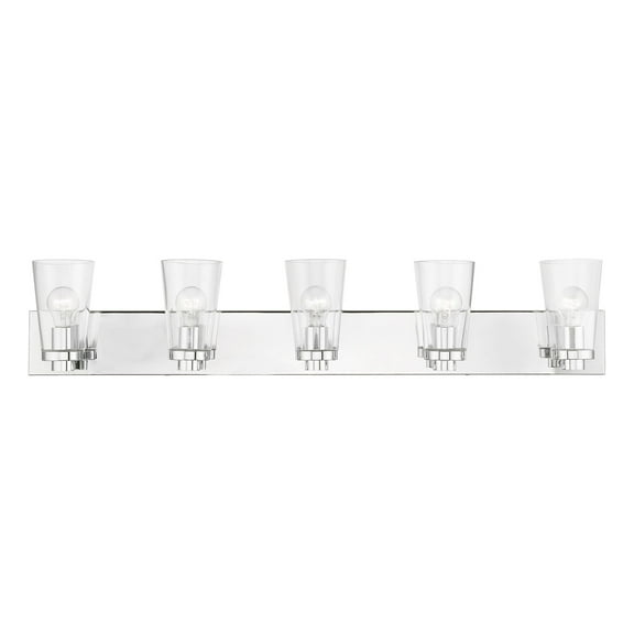 Livex Lighting - Cityview - 5 Light Extra Large Bath Vanity In Contemporary