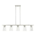 thumbnail image 1 of Livex Lighting - Cityview - 5 Light Linear Chandelier In Contemporary, 1 of 10