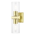 thumbnail image 1 of 18032-12 Livex Lighting Clarion - 2 Light Bath Vanity In Contemporary Style-15 Inches Tall and 5 Inches Wide-Satin Brass Finish, 1 of 13