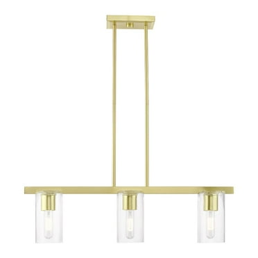Livex Lighting - Clarion - 3 Light Linear Chandelier In Contemporary Style-14.75