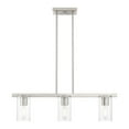 thumbnail image 1 of Livex Lighting - Clarion - 3 Light Linear Chandelier In Contemporary Style-14.75, 1 of 10