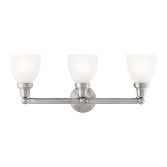 Livex Lighting Classic 3 Bath Light in Brushed Nickel