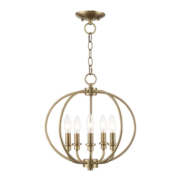 Livex Lighting Convertible Chain Hang/Ceiling Mount