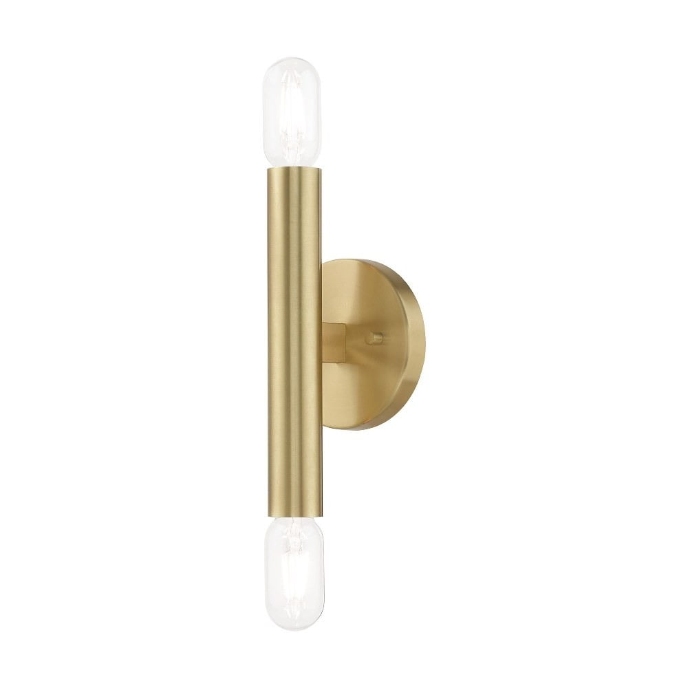 Copenhagen Mid-Century Modern 2-Light Brass Sconce