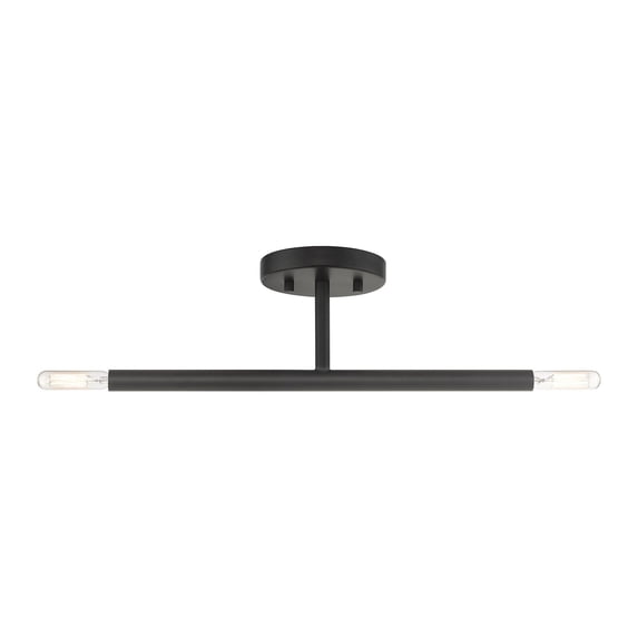 Livex Lighting - Copenhagen - 2 Light Semi-Flush Mount In Mid-Century Modern