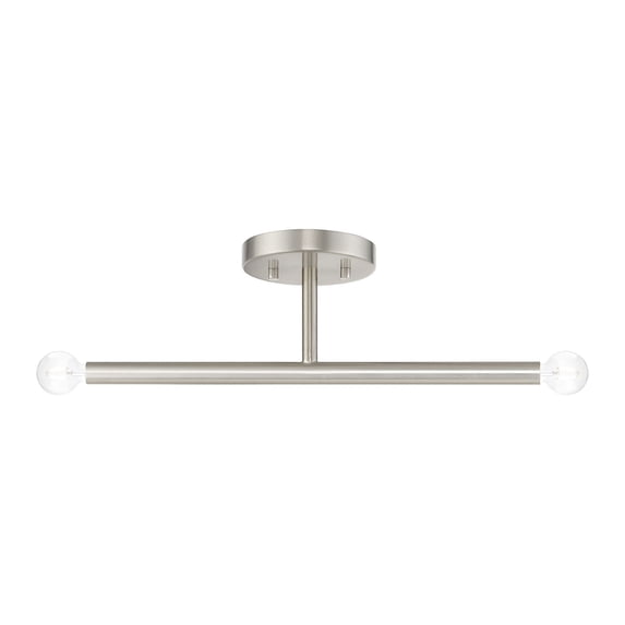 Livex Lighting - Copenhagen - 2 Light Semi-Flush Mount In Mid-Century Modern