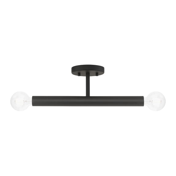 Livex Lighting, 51139-04, Copenhagen, Semi-Flush, Black
