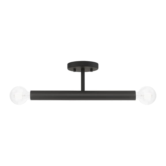 Livex Lighting, 51139-04, Copenhagen, Semi-Flush, Black