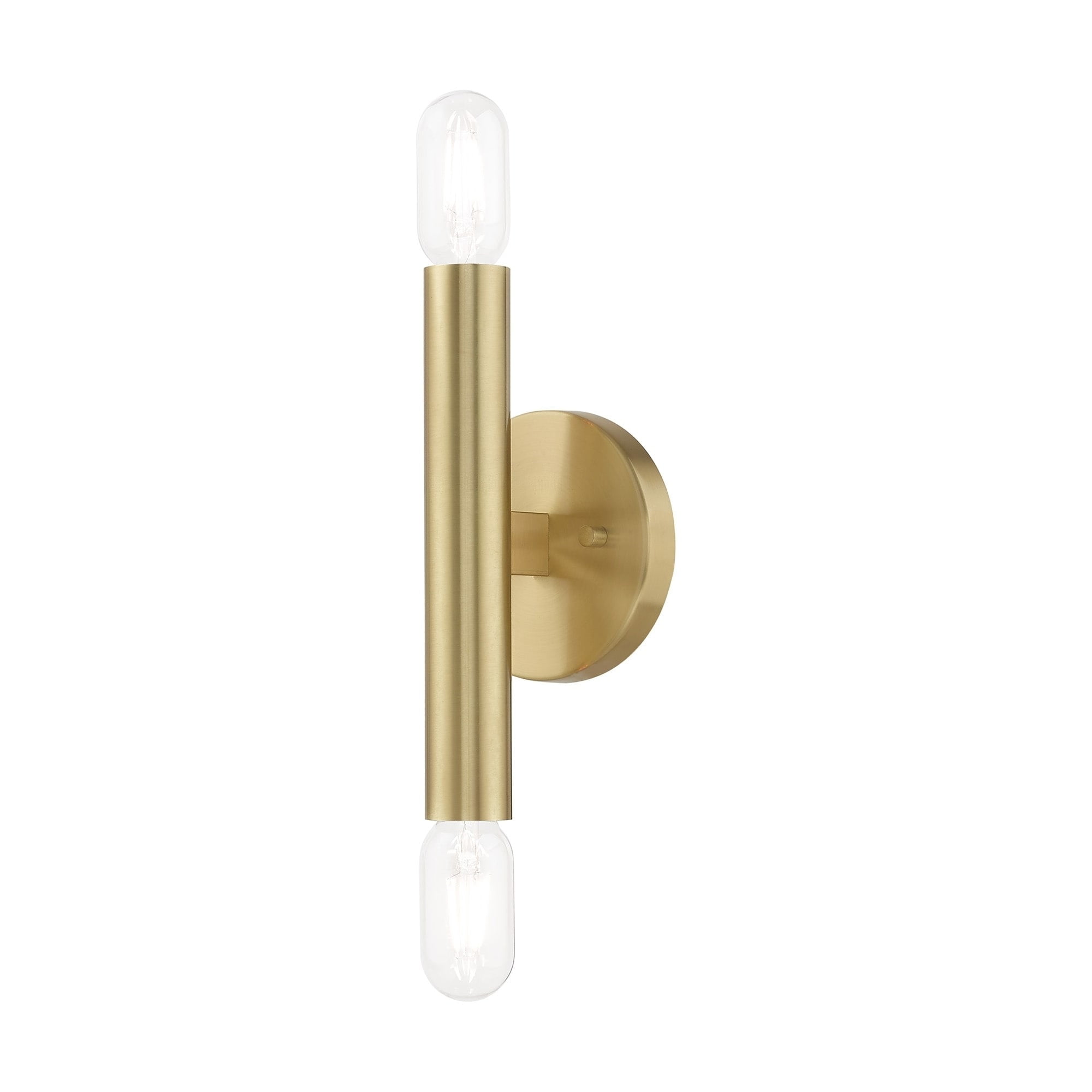 Copenhagen Mid-Century Modern 2-Light Brass Sconce