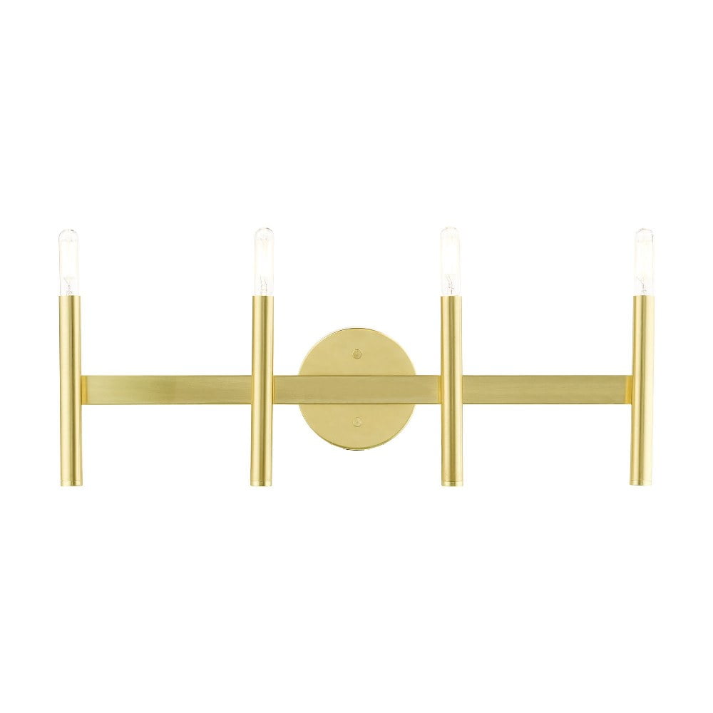 Copenhagen Satin Brass 4-Light ADA Compliant Vanity Sconce