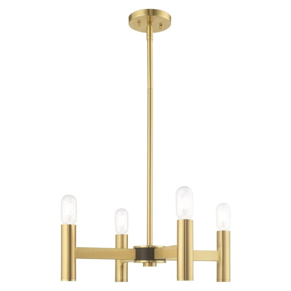 Livex Lighting - Copenhagen - 4 Light Mini Chandelier in Mid Century Modern