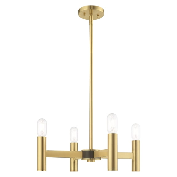 Livex Lighting - Copenhagen - 4 Light Mini Chandelier in Mid Century Modern