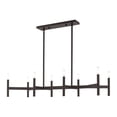 thumbnail image 1 of Livex Lighting - Copenhagen - 8 Light Linear Chandelier In Mid Century Modern, 1 of 14