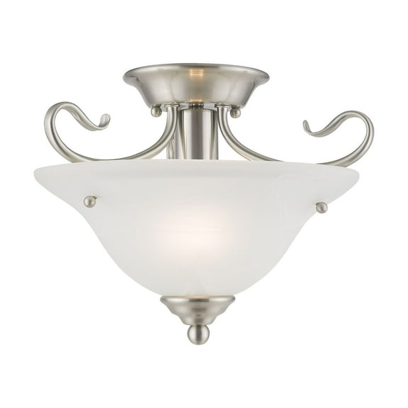 Livex Lighting Coronado Ceiling Mount in Brushed Nickel