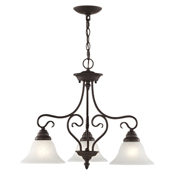 Livex Lighting 3 Light Bronze Dinette/ Ceiling Mount