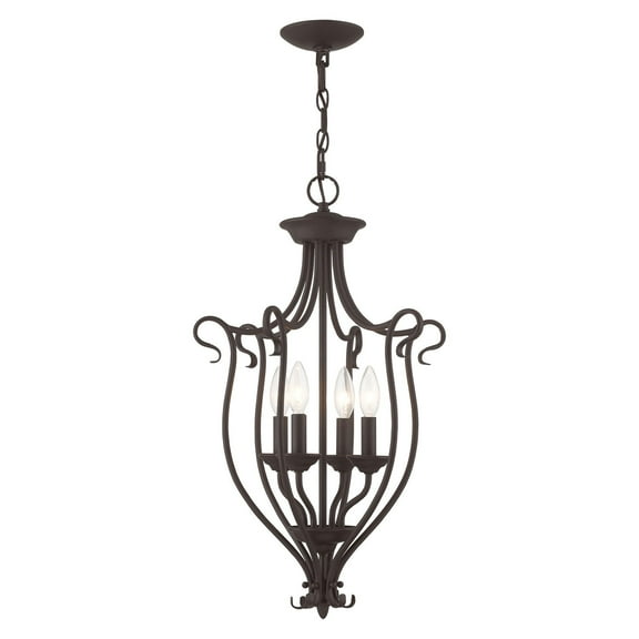 Livex Lighting Coronado Foyer Chandelier in Bronze