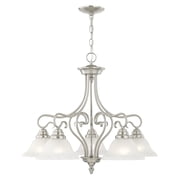 Livex Lighting Coronado Chandelier in Brushed Nickel