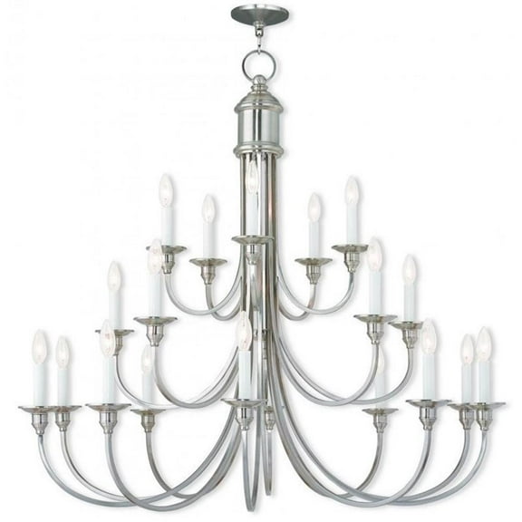Livex Lighting Cranford Foyer Chandelier in Brushed Nickel