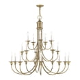 thumbnail image 1 of Livex Lighting Cranford Foyer Chandelier in Antique Brass, 1 of 11