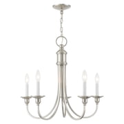 Livex Lighting Cranford Chandelier in Brushed Nickel