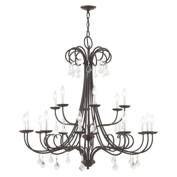 Livex Lighting Daphne 18 Light Foyer Chandelier in English Bronze
