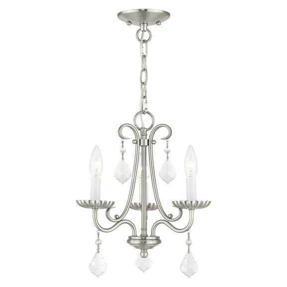 Livex Lighting - Daphne - 3 Light Mini Chandelier in French Country Style -