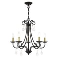 thumbnail image 1 of 40875-04 Livex Lighting Daphne - 5 Light Chandelier-22.25 Inches Tall and 24.75 Inches Wide     -Traditional Installation, 1 of 14