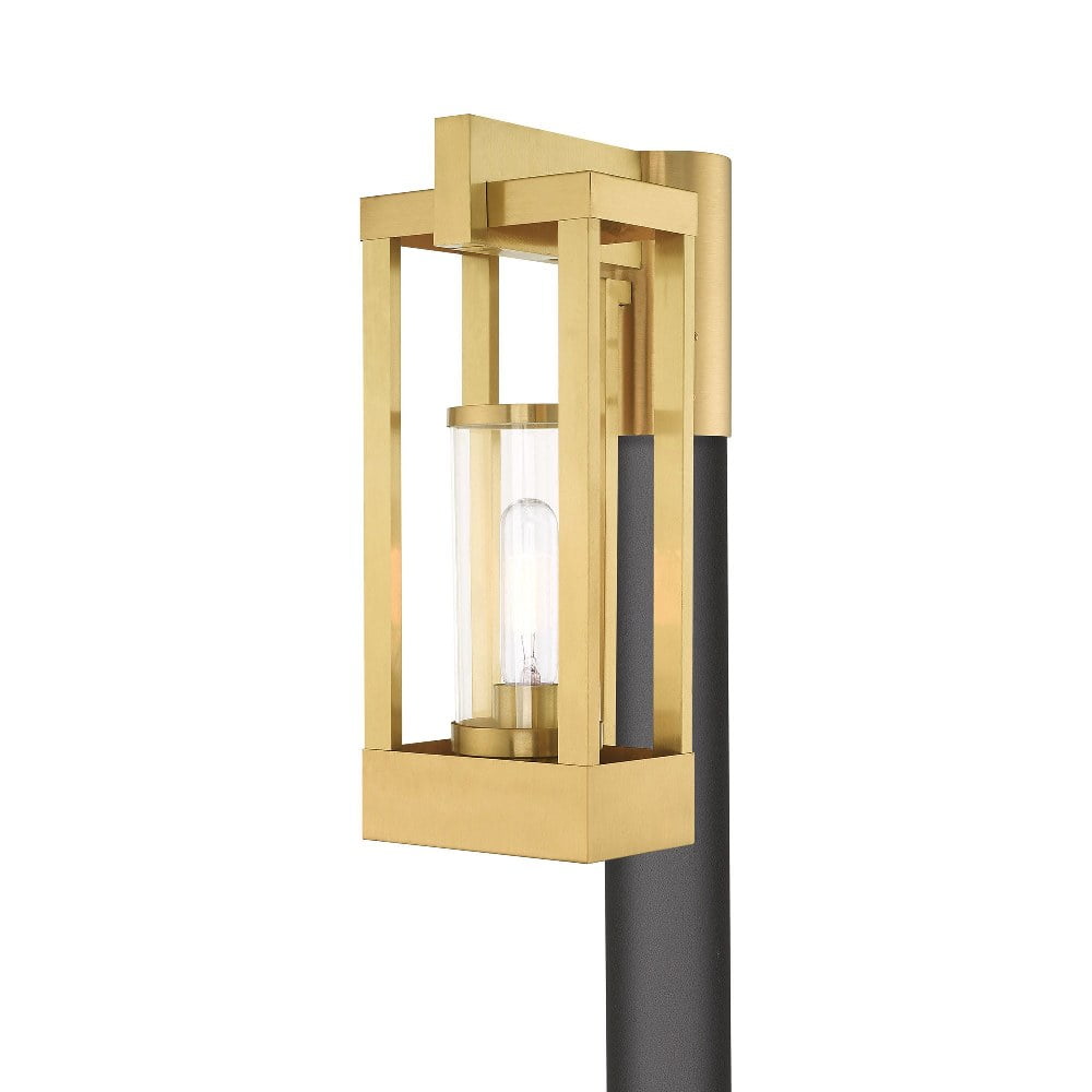 Livex Lighting - Delancey - 1 Light Outdoor Post Top Lantern in Contemporary