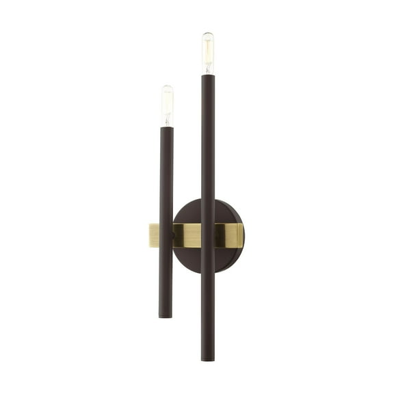 Livex Lighting - Denmark - 2 Light Wall Sconce in Mid Century Modern Style - 6.5