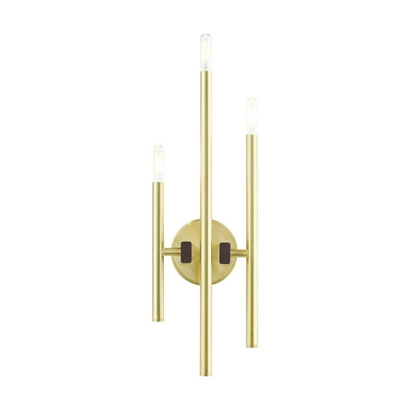 Livex Lighting - Denmark - 3 Light ADA Wall Sconce in Mid Century Modern Style -