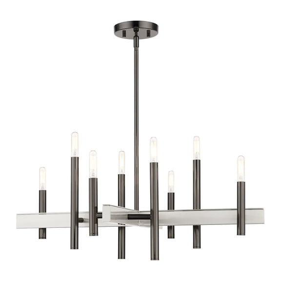 Livex Lighting - Denmark - 8 Light Chandelier in Mid Century Modern Style - 28