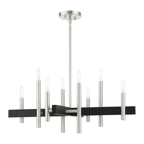 Livex Lighting - Denmark - 8 Light Chandelier in Mid Century Modern Style - 28