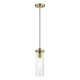thumbnail image 1 of 41236-01 Livex Lighting Devoe - 1 Light Mini Pendant In Industrial Style-19 Inches Tall and 5.13 Inches Wide-Antique Brass Finish    -Traditional, 1 of 10